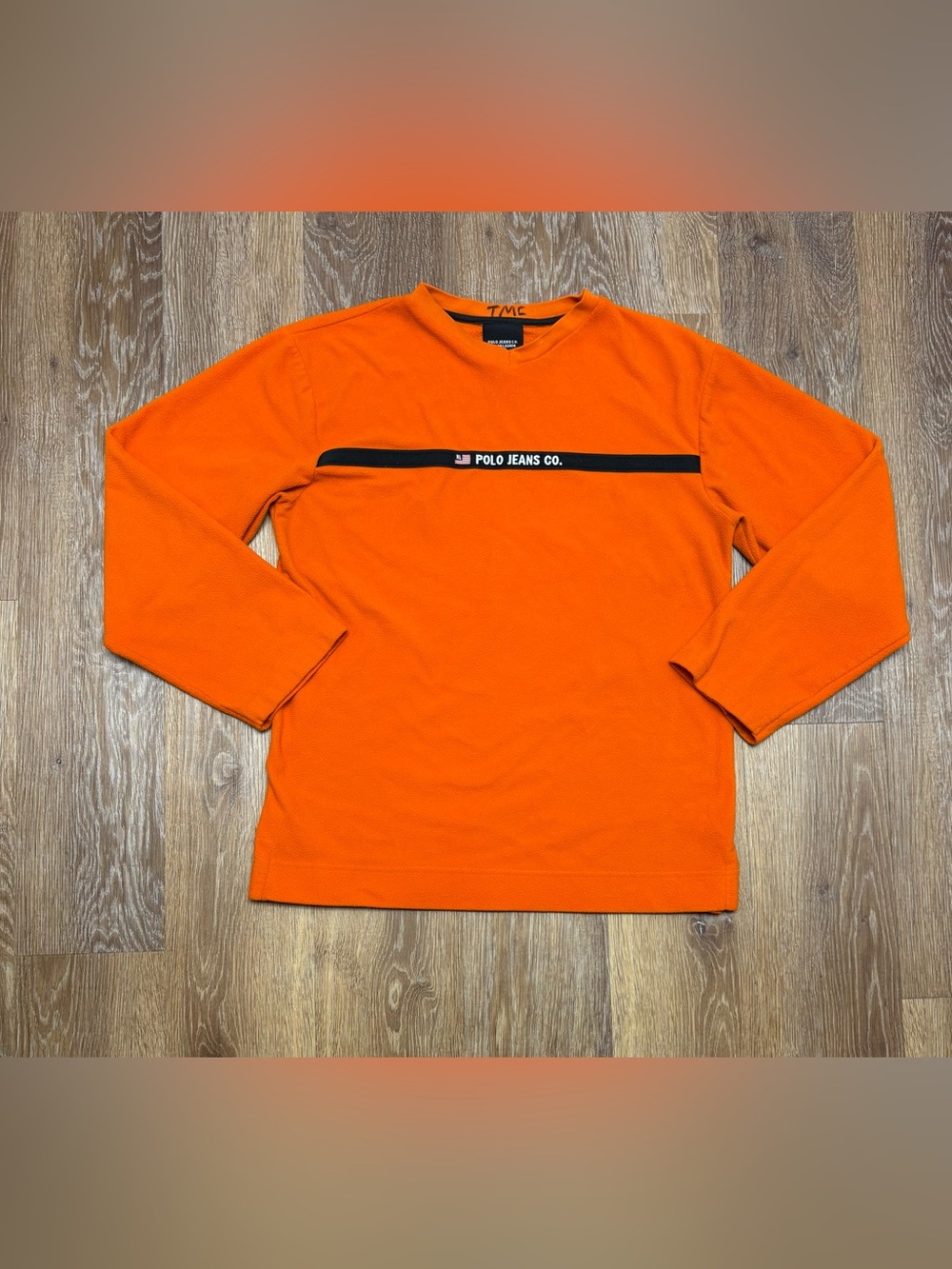 Ralph Lauren Polo Jeans Co. Orange and Black Label Crew